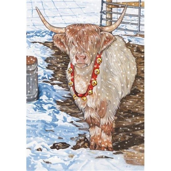 Pipsqueak Productions Pipsqueak Productions C604 Scottish Highland Holiday Farm Christmas Boxed Cards - Pack of 10 C604